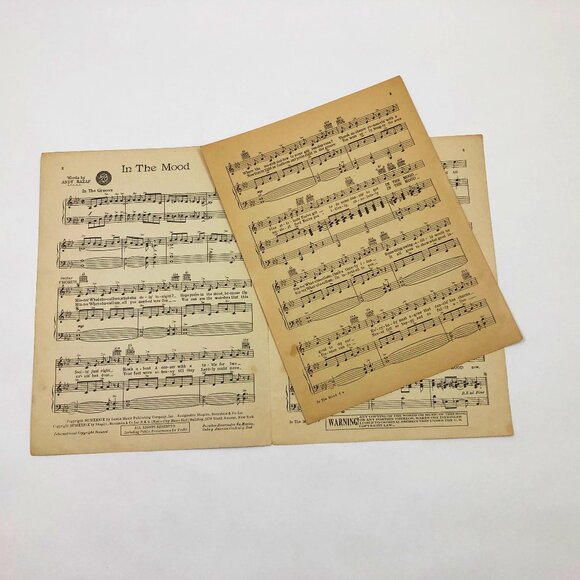 Set of 7 Music Sheets by Cole Porter Irving Berlin Gershwin Plus More - Picture 8 of 9